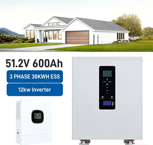 Three-phase All-in-one LiFePO4 Off-grid Mobile Home Lithium Battery 51.2V 20-30kWh 10kW/12kW Inverter IP54 Protection RS485 - Product Image 1