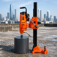 CAYKEN Perceuse à noyau diamanté 400 mm pour béton, outil de perçage de bâtiments 5180W avec option de vitesse variable, réglage de la vitesse et support