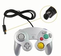 Manette de jeu filaire 2025S pour GameCube NGC manette de jeu filaire à bouton unique avec moteur de vibration pour console de jeu NGC