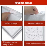 Fournisseur biodégradable petit sac d'expédition express enveloppe rembourrée écologique avec logo personnalisé imprimé en poly enveloppe à bulles