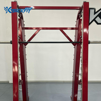 Machine Smith Commerciale Bickfit pour Salle de Sport, Construction Robuste en Acier avec Verrou de Sécurité et Barre de Musculation Réglable