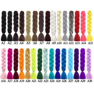 Capelli Sintetici <span class=keywords><strong>per</strong></span> <span class=keywords><strong>Treccine</strong></span> Rosa Blu Grigio Estensioni <span class=keywords><strong>per</strong></span> Capelli Jumbo Braid <span class=keywords><strong>per</strong></span> Twist Yaki Colore Ombré - Product Image 5