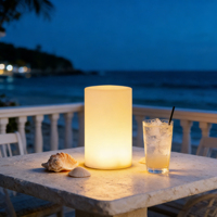 Lampe LED portable de luxe moderne sans fil pour table de billard, alimentée par batterie et rechargeable, pour restaurant, avec driver LED rond