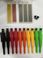 Outil de traçage pour le travail du bois marqueur de trou profond d'architecte crayon mécanique de charpentier stylo automatique à sec avec support à manche