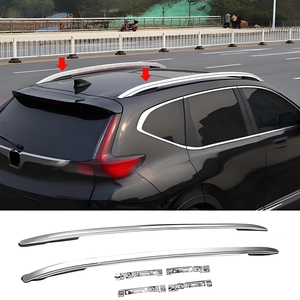 For 2017-2022 Honda CRV Quality Roof Rack SUV Black Silver Aluminum Alloy Rail Car Luggage Carrier <b>Off</b>-Road Roof Rack - Product Image 3