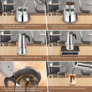 <span class=keywords><strong>Cafetera</strong></span> Moka de Acero Inoxidable de 12 <span class=keywords><strong>Tazas</strong></span>, <span class=keywords><strong>Cafetera</strong></span> Espresso para Estufa, <span class=keywords><strong>Cafetera</strong></span> Percoladora, <span class=keywords><strong>Cafetera</strong></span> Italiana - Product Image 5