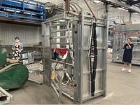 Chute de désodorisation hydraulique entièrement automatique et robuste, galvanisée, pour le traitement des sabots de bovins et ovins / Équipement d'étranglement pour bétail