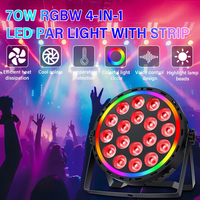 Paquete de 12 Luces LED RGBW 18x6W RGBWA UV 6en1, Iluminación de Efectos Especiales para Escenarios, con Tira Auxiliar DMX512, para Fiestas, Eventos, Bodas, Clubes