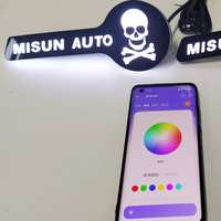 Emblème de calandre avant LED Misun de haute qualité avec éclairage, accessoires de qualité pour voiture neuve
