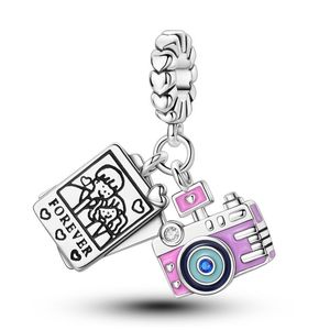 Accessoire de bijoux DIY original - Bracelet plaqué argent avec zircon, design stéthoscope médical, breloque trois pièces en forme de cœur pour enfants - Product Image 3