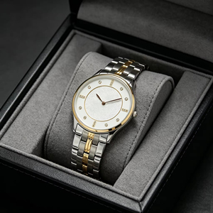 High Quality Fashion Golden Luxury Stainless Steel Quartz <b>Watch</b> with Auto Date Water Resistance Unisex Design - Product Image 2