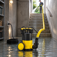 Pompe de drainage submersible électrique haute performance 350W avec panier pré-filtre pour bassin d'égout et zones inondées