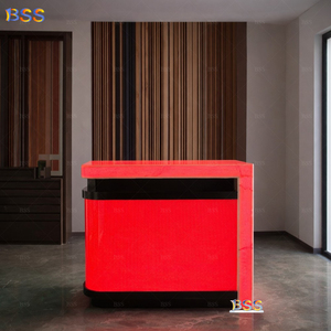 Mini Barra Iluminada Personalizada para Yate, Hotel, Restaurante, Diseño Moderno, Piedra Translúcida, Barra Pequeña con LED para el Hogar y la Sala de Juegos - Product Image 5