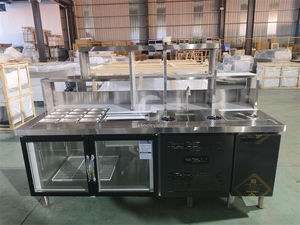 Mostrador comercial para preparar té de burbujas, barra de cocina, banco de trabajo para té de burbujas - Product Image 5