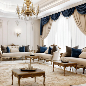 Thiết Kế Mới Antique Sofa Phong Cách Châu Âu Cổ Điển Da Sofa Đặt 3 + 2 + 1 Với 100% Tay Thèm - Product Image 3