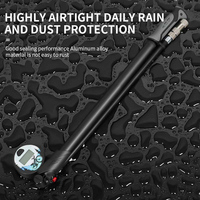 Pompe à amortisseur arrière Pompe à choc pneumatique pour vélo portable 300PSI Haute pression Tuyau rotatif à 360 degrés Pompe à vélo de montagne