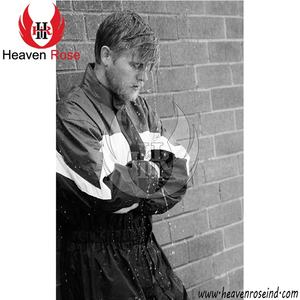 Traje de lluvia impermeable de Cardura para motocicleta, trajes de carreras reflectantes a través de rayas de pecho completo y espalda, trajes de lluvia de poliéster - Product Image 3