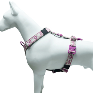 Arnés táctico para perros grandes con tejido jacquard, hebillas de aluminio aeronáutico, acolchado suave, nailon resistente y chaleco ajustable. - Product Image 6