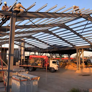 China Factory Price prefab metal pole barn steel structures Warehouses Building for Office Farm house <b>Workshop</b> Supermarket - Product Image 3