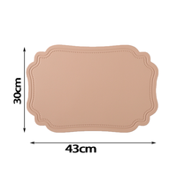 Napperons de table modernes de luxe imperméables pour hôtels, sets de table créatifs en cuir PU antidérapants pour café, vente en gros