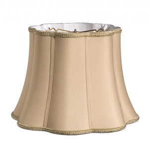 Paralume in oro Vintage 12 \ "HMS melone capesante Shantung eleganti cover e sfumature - Product Image 1