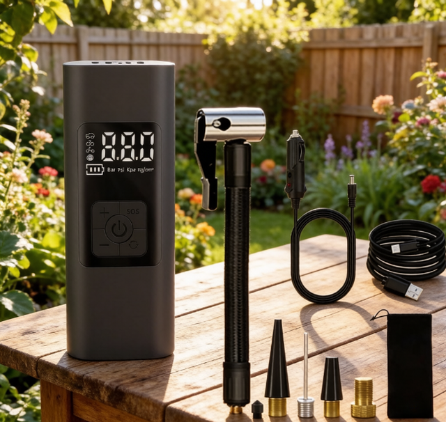 Wireless High Pressure Tire Inflator Portable Electric Compressor Air Pump