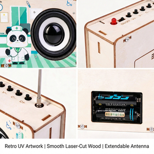 Magipanda Kit <span class=keywords><strong>de</strong></span> Proyectos Educativos STEM para Niños, Radio <span class=keywords><strong>de</strong></span> <span class=keywords><strong>Madera</strong></span> para Armar, Juguetes para Estudiantes Escolares - Product Image 6