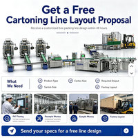 Ligne de cartonnage multifonctionnelle pour le tri et la manutention de matériaux, machine d'emballage et de conditionnement de serviettes hygiéniques, scelleuse de cartons, ligne d'emballage