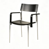 Table et chaise de salle à manger de style rétro nordique, chaise de bureau de loisirs à dossier, tendance sur internet, pour usage domestique