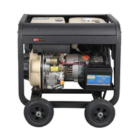 VISION 3KW Tragbarer Offener Dieselgenerator DG3500E mit Elektrostart, Einphasig, Luftgekühlt, ATS-Set, OEM