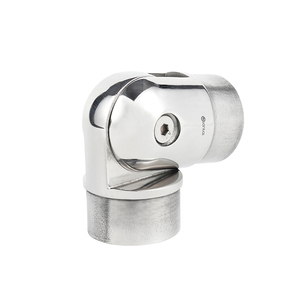 Design moderno regolabile in acciaio inox scala corrimano balaustra contemporanea raccordi con elegante connettore ringhiera - Product Image 5