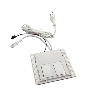 Defogging banyo aynası tek renkli LED ışıklar dokunmatik dimmer çift düğme sensörü anahtarı DC12V 1A 12W dahili LED sürücü