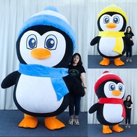 Funtoys Promotion : Costume de Mascotte Gonflable Géant (Panda, Ours en Peluche, Lion, Pingouin Polaire) pour Publicité, Portatif et Ambulant, 2m/2.6m/3m
