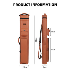 Estuche rígido de cuero PU personalizable OEM 4B8S para tacos de <span class=keywords><strong>billar</strong></span>, resistente al desgaste, portátil, con 12 orificios, para llevar al hombro, apto para motocicleta - Product Image 5
