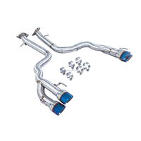 Silencieux d'échappement arrière REV pour Lexus GSF RCF IS500 V8 5.0L, système d'échappement automobile fabriqué en acier SUS304 de qualité supérieure, avec double résonateur