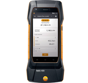 Testo 400 Instrument de mesure IAQ universel intelligent de classe référence, mesure le débit d'air, le débit volumétrique, la température - Product Image 4