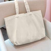 Sac fourre-tout en toile en gros, personnalisable avec logo, réutilisable, grande capacité, en coton, pour le shopping, les courses, les voyages, l'extérieur et le quotidien