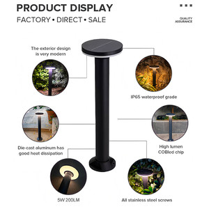 Lampada <span class=keywords><strong>a</strong></span> LED per Esterni IP65 <span class=keywords><strong>a</strong></span> Energia Solare in Alluminio, Impermeabile, con <span class=keywords><strong>Batteria</strong></span> al Litio e Controllo Intelligente per Illuminazione di Prati e Giardini - Product Image 6