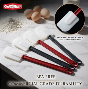 Spatule en silicone professionnelle Goodman, résistante à la chaleur, antiadhésive, grattoir en caoutchouc pour cuisine commerciale, boulangerie, vente en gros OEM - Product Image 6