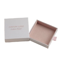 Boîtes à bijoux en carton avec logo personnalisé, boîte à tiroir pour colliers et boucles d'oreilles