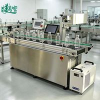 Machine de marquage UV avec compteur à bande transporteuse, laser UV pour gravure laser permanente sur diverses surfaces de conteneurs