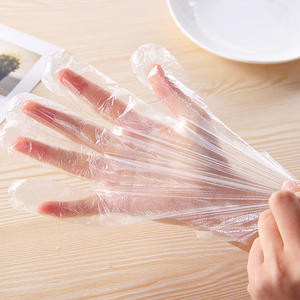 Xuebo – gants jetables en plastique, 100 pièces, transparents, épais, pour la restauration, la beauté, le nettoyage, protection de qualité alimentaire - Product Image 3