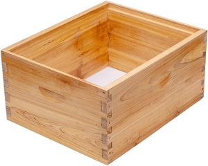 Nouvelle ruche moyenne BEE 10 cadres, en plastique et bois, avec feuilles de fondation en cire d'abeille pré-assemblées - Product Image 5
