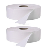Rouleau de papier toilette jumbo blanchi 1, 2 ou 3 plis, écologique, marque privée, pour toilettes