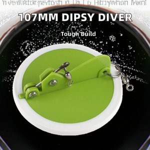 Disque de pêche directionnel de 107 mm en ABS, réglable, pour la pêche à la traîne de la pêche à la pagaie et de la pêche à la cuillère - Product Image 3