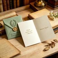 Invitations de mariage de luxe personnalisées en gros, imprimées en typographie, sur papier d'art gaufré, livraison rapide en gros