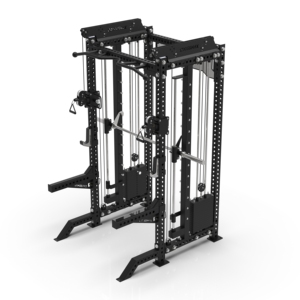 <span class=keywords><strong>CROSSMAX</strong></span>  Système de musculation tout-en-un pour la maison et l'usage commercial : Crossover à câble 2:1 + Smith Machine avant - Product Image 3