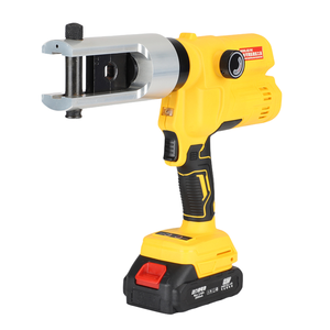 Pince à sertir hydraulique réglable portable et rechargeable pour électricien, en acier au carbone avec poignée en caoutchouc, modèle DM-70C Hydrau - Product Image 1