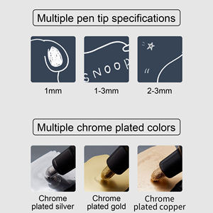 3mm Chrom Spiegel Markierung stift DIY Reflective Paint Pen Permanent Gold und Silber Markierung stift Modell zeichnung - Product Image 3