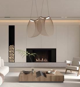 Chimenea inteligente de Interior de gama alta personalizada, inserto de llama Real de acero moderno, Metal alimentado con Alcohol para Villa, hogar, sala de estar - Product Image 5